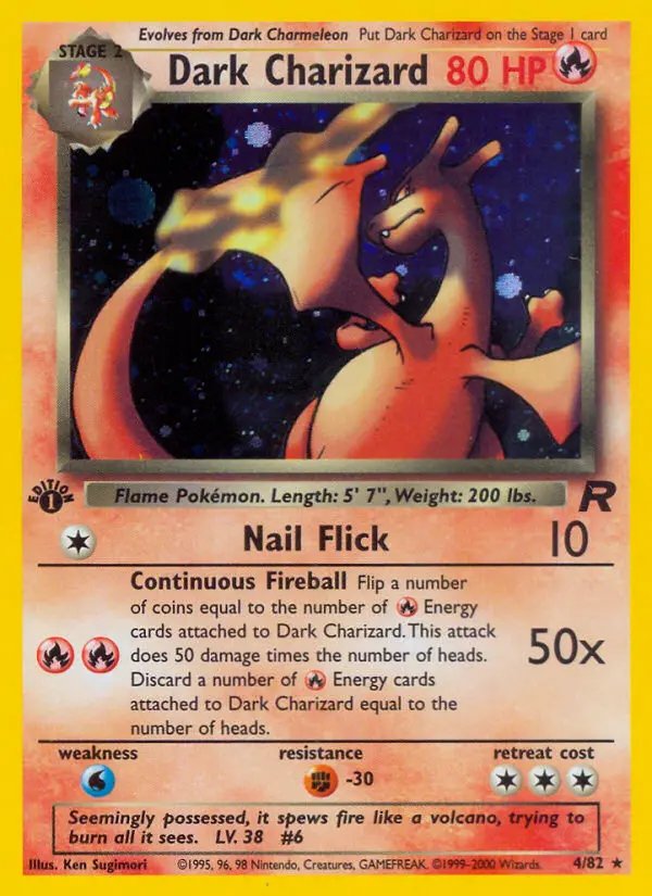 Dunkles Glurak – Team Rocket 4