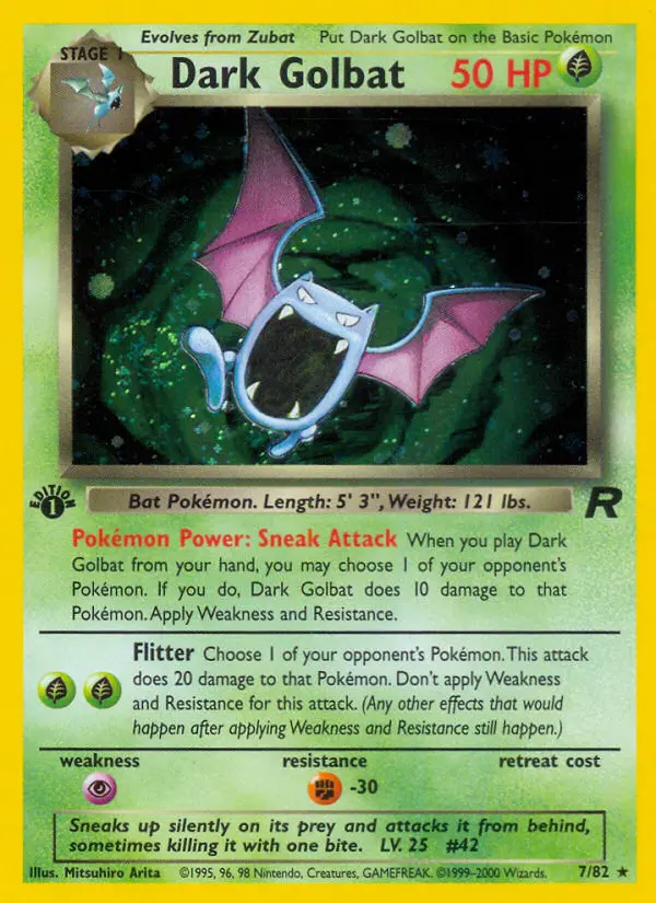 Dunkles Golbat – Team Rocket 7