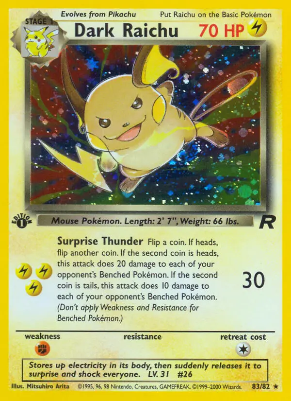 Dunkles Raichu – Team Rocket 83