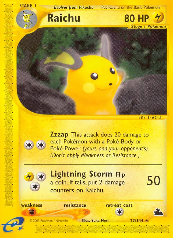Raichu – Skyridge 27