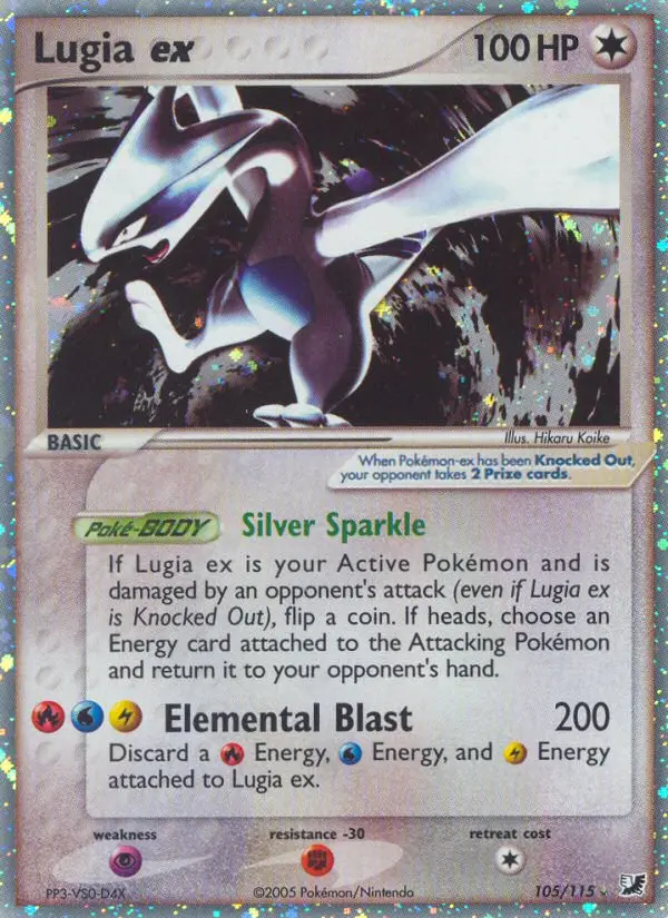 Lugia-ex – EX Verborgene Mächte 105