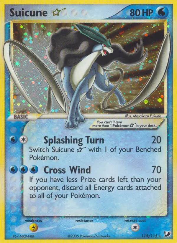 Suicune ☆ – EX Verborgene Mächte 115