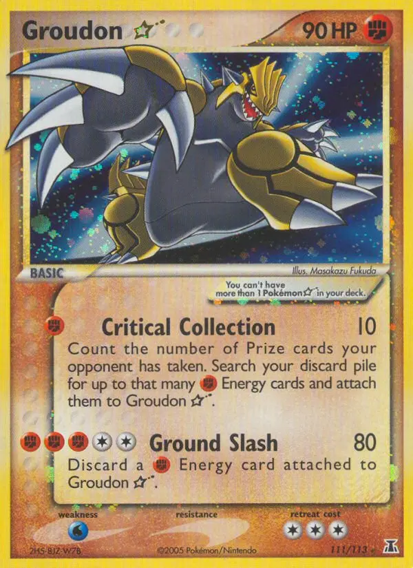Groudon * – EX Delta Species 111