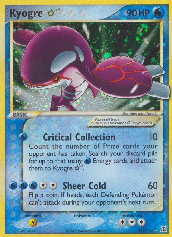 Kyogre * – EX Delta Species 112