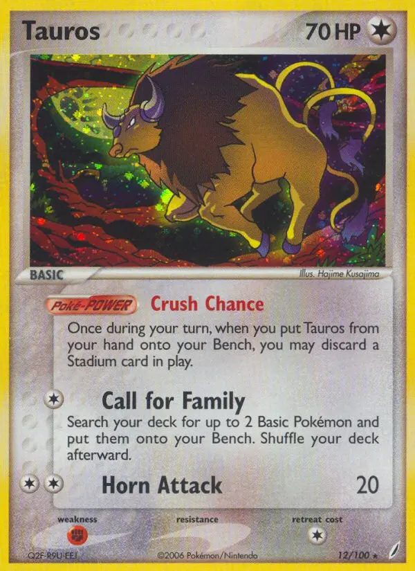 Tauros – EX Crystal Guardians 12