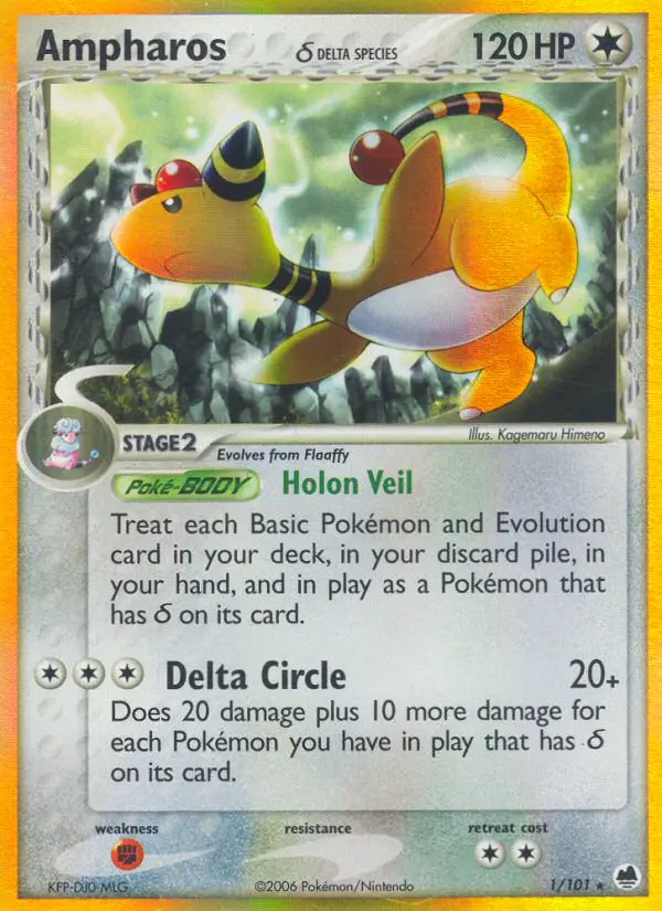 Ampharos δ – EX Dragon Frontiers 1