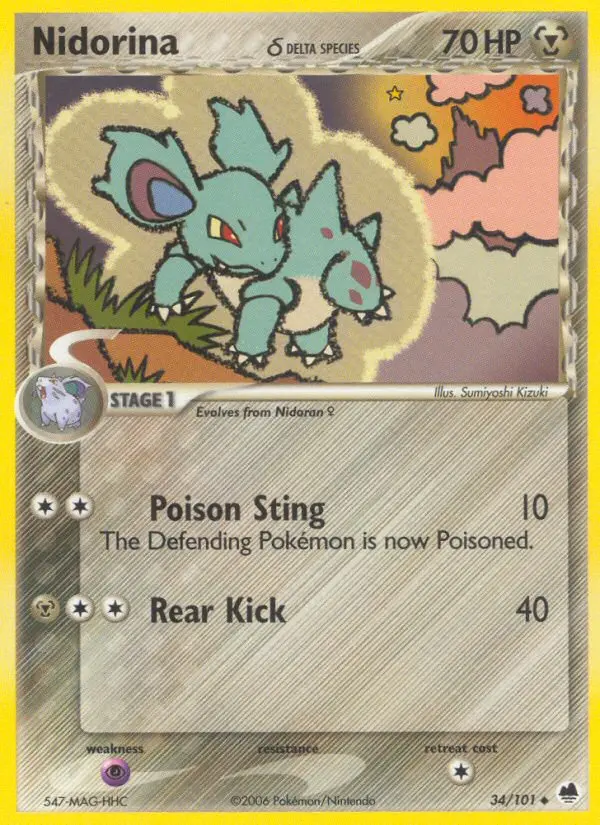 Nidorina δ – EX Dragon Frontiers 34
