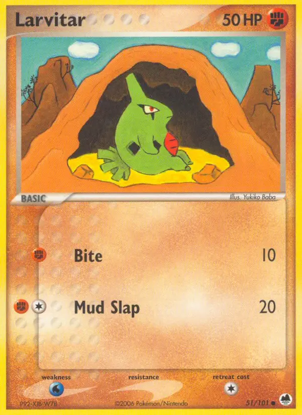 Larvitar – EX Dragon Frontiers 51