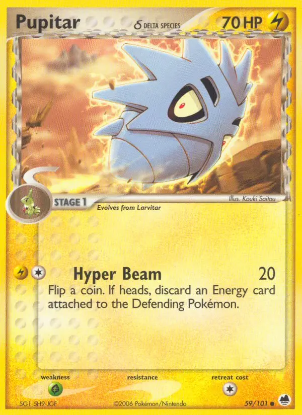 Pupitar δ – EX Dragon Frontiers 59