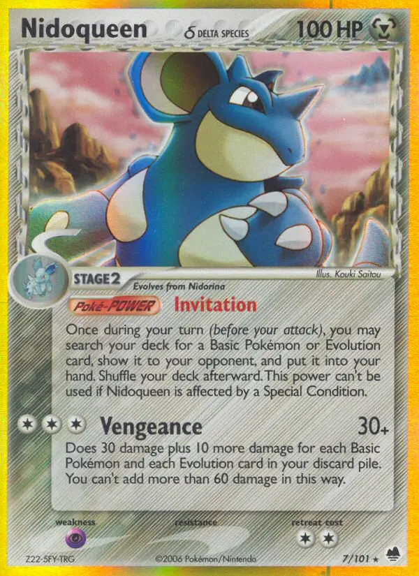Nidoqueen δ – EX Dragon Frontiers 7
