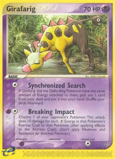 Girafarig – EX Drache 16