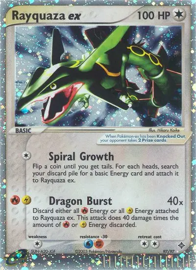 Rayquaza-ex – EX Drache 97