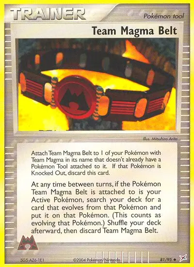Team Magma Gürtel – EX Team Magma vs Team Aqua 81