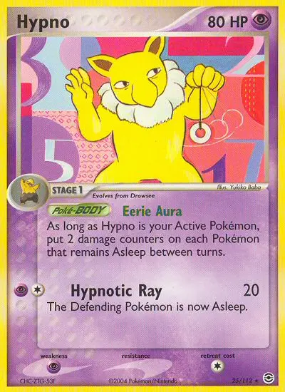 Hypno – EX Feuerrot & Blattgrün 25