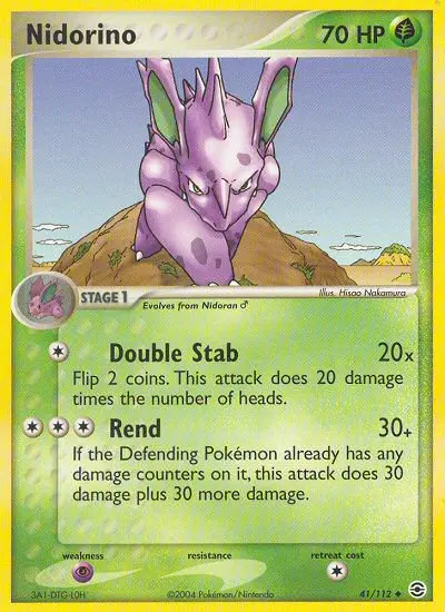 Nidorino – EX Feuerrot & Blattgrün 41