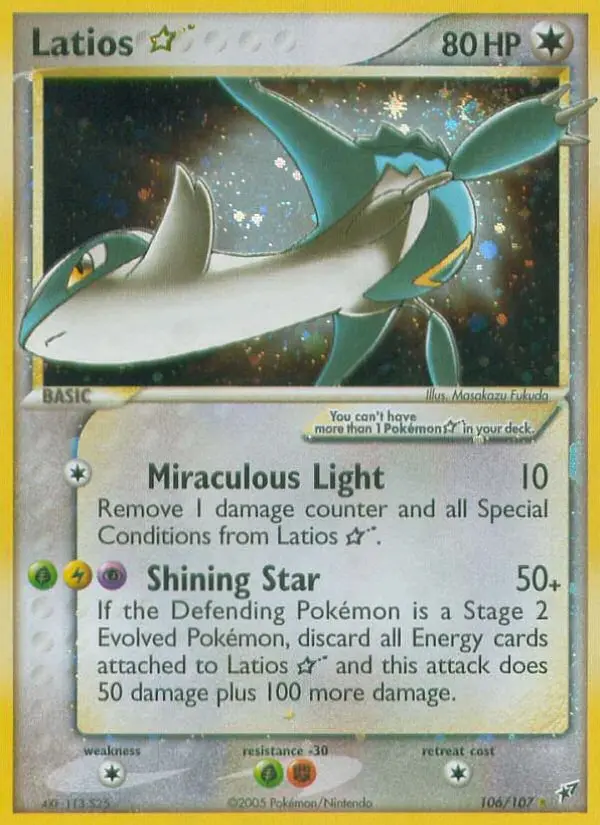 Latios ☆ – EX Deoxys 106