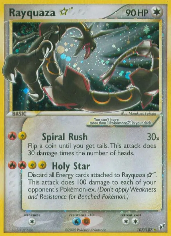 Rayquaza ☆ – EX Deoxys 107