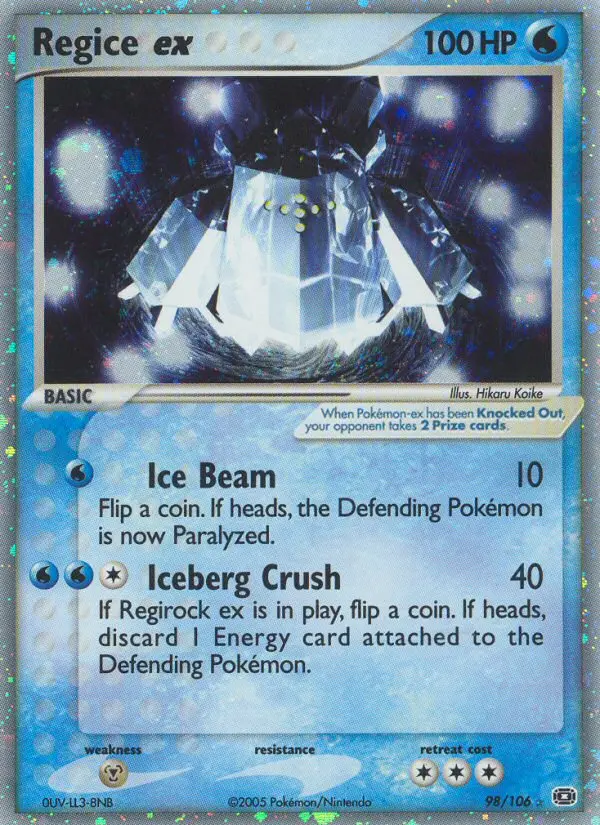 Regice-ex – EX Smaragd 98