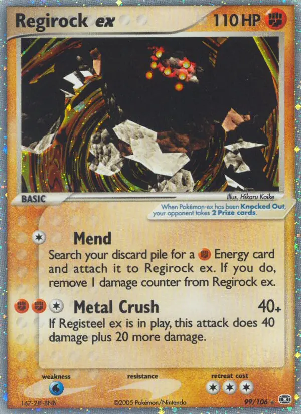 Regirock-ex – EX Smaragd 99