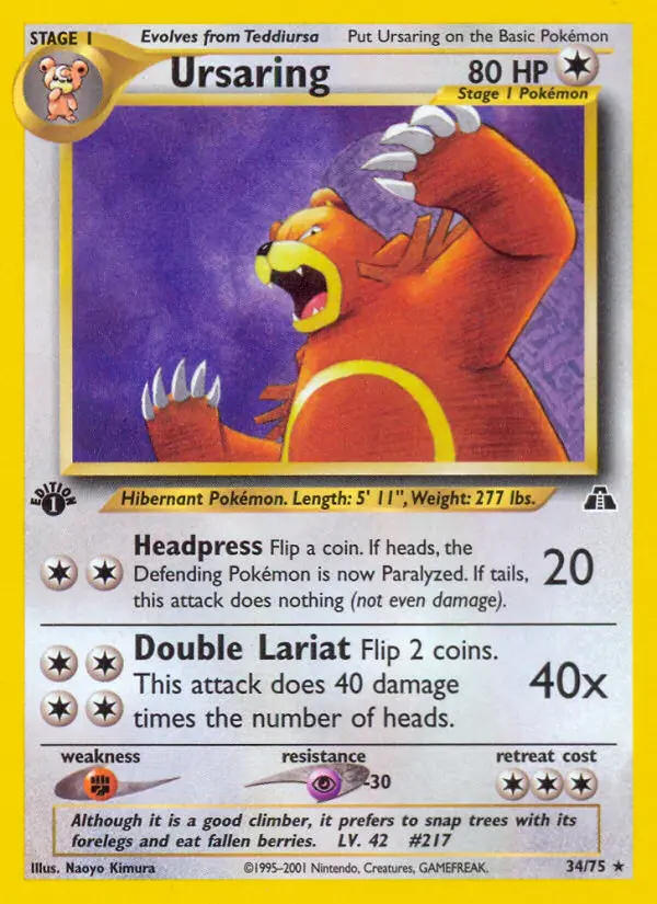 Ursaring – Neo Entdeckung 34