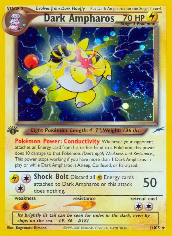 Dunkles Ampharos – Neo Destiny 1