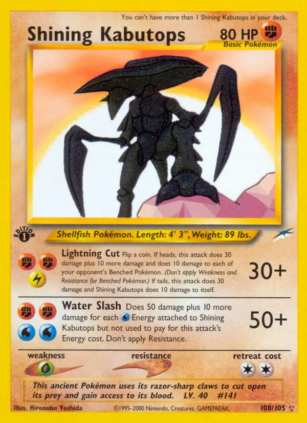 Schimmerndes Kabutops – Neo Destiny 108