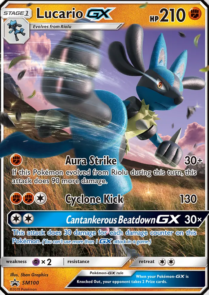 Lucario GX – SM Promokarten SM100