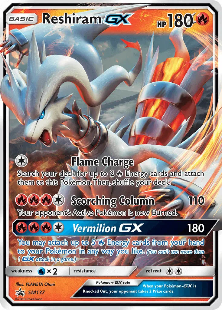 Reshiram GX – SM Promokarten SM137