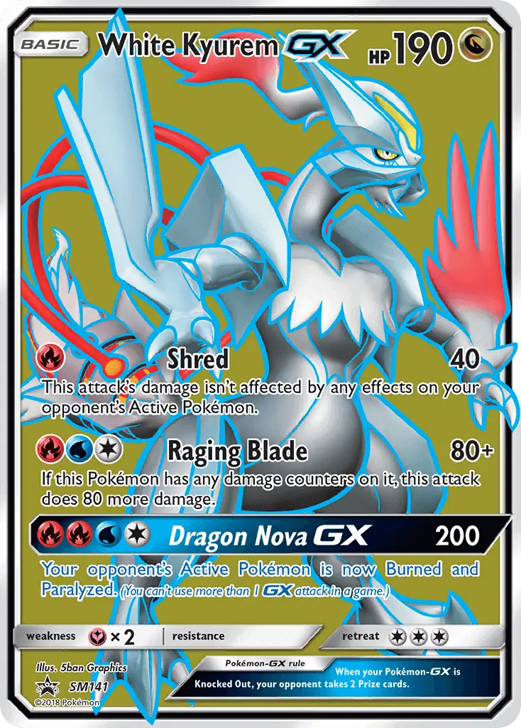 Weißes Kyurem GX – SM Promokarten SM141
