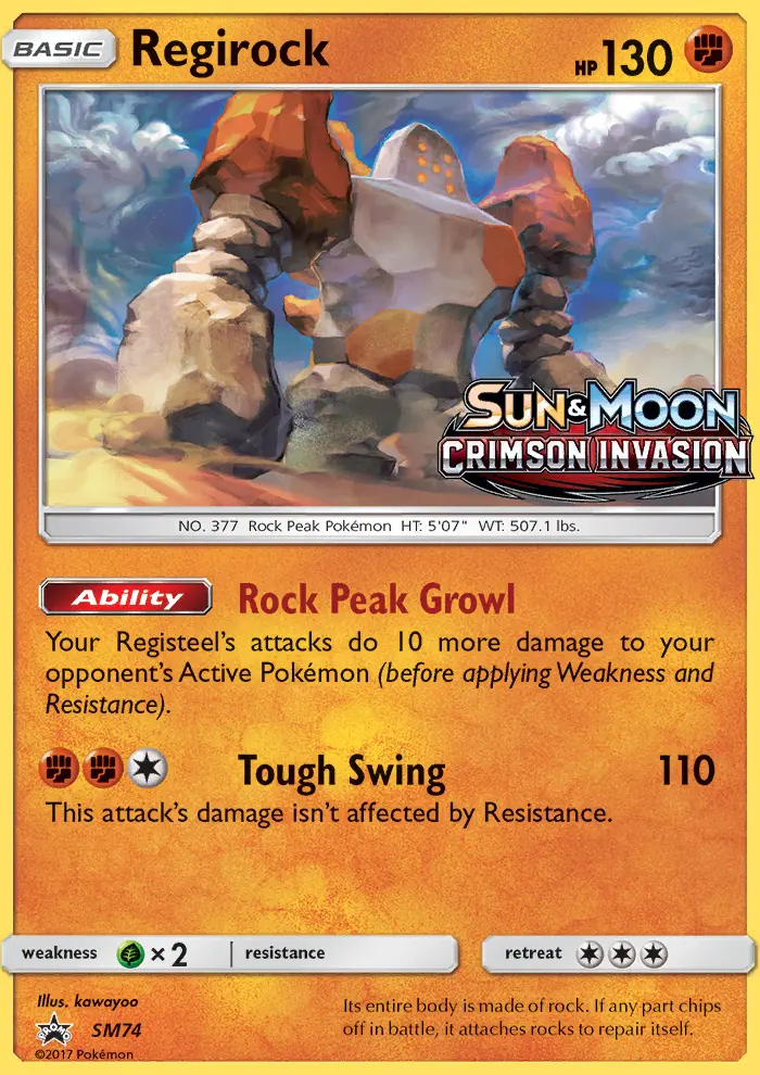 Regirock – SM Promokarten SM74