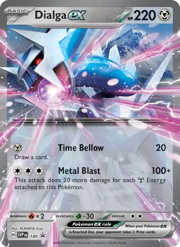Dialga-ex – SVP Black Star Promos 180