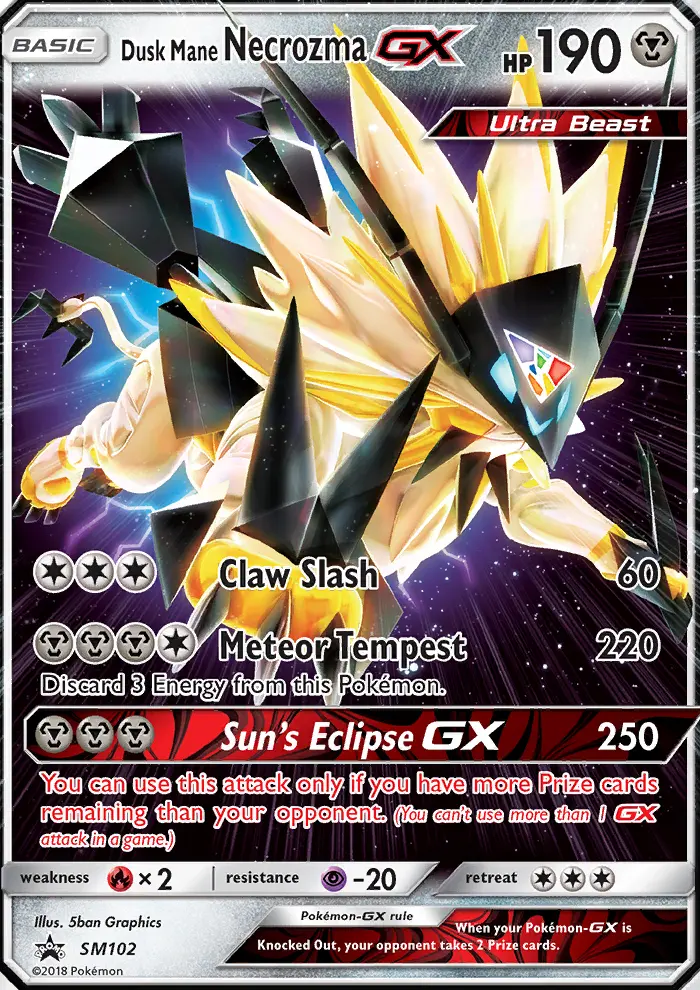 Necrozma Melena Crepuscular GX – SL Cartas de promoción SM102