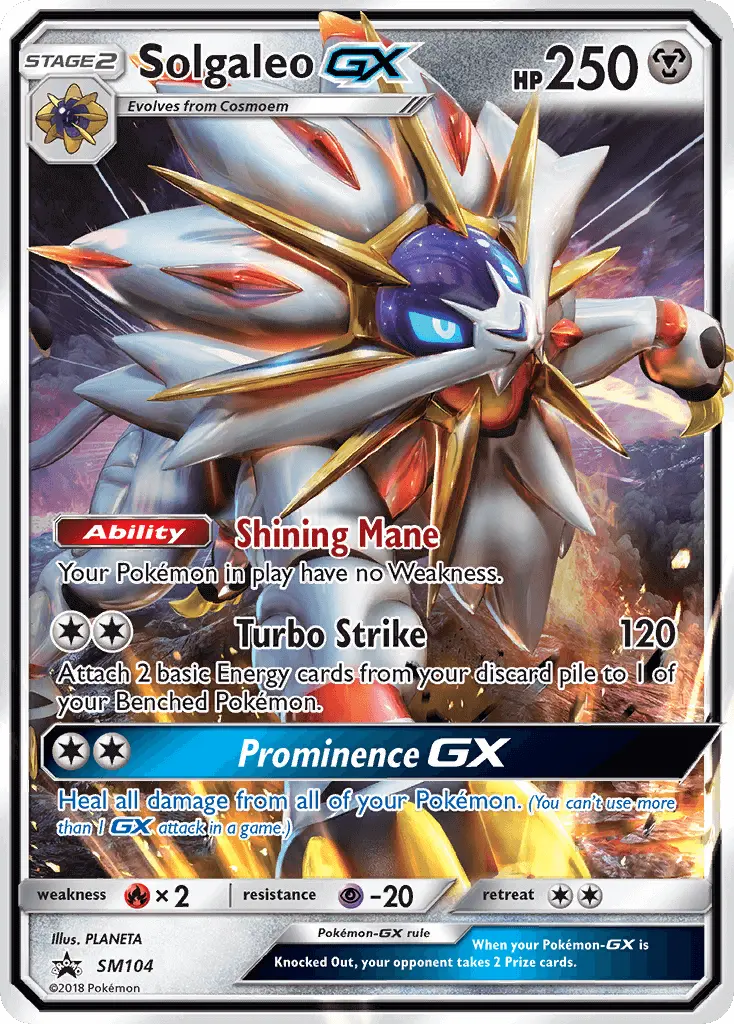 Solgaleo GX – SL Cartas de promoción SM104