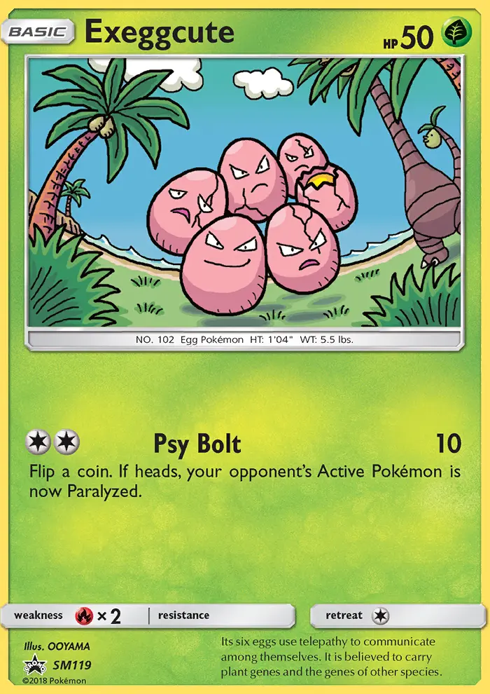 Exeggcute – SL Cartas de promoción SM119