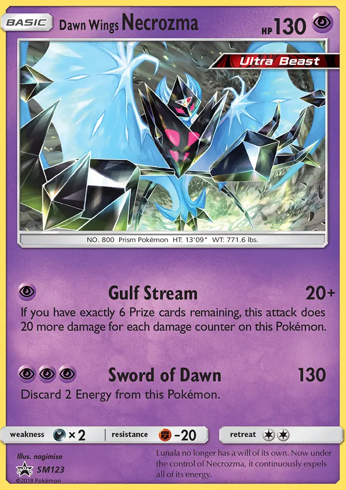 Necrozma Alas del Alba – SL Cartas de promoción SM123