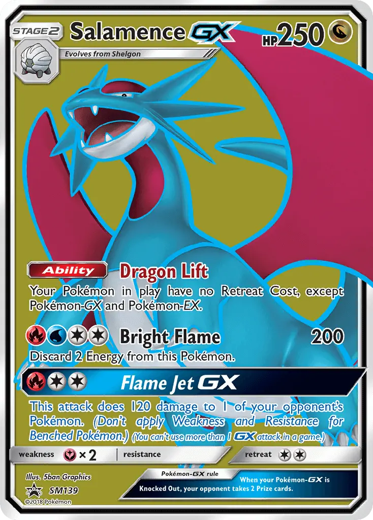 Salamence GX – SL Cartas de promoción SM139