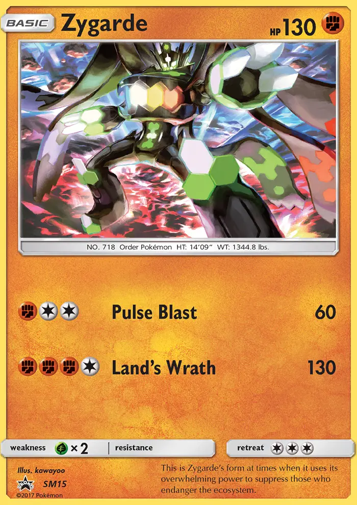 Zygarde – SL Cartas de promoción SM15