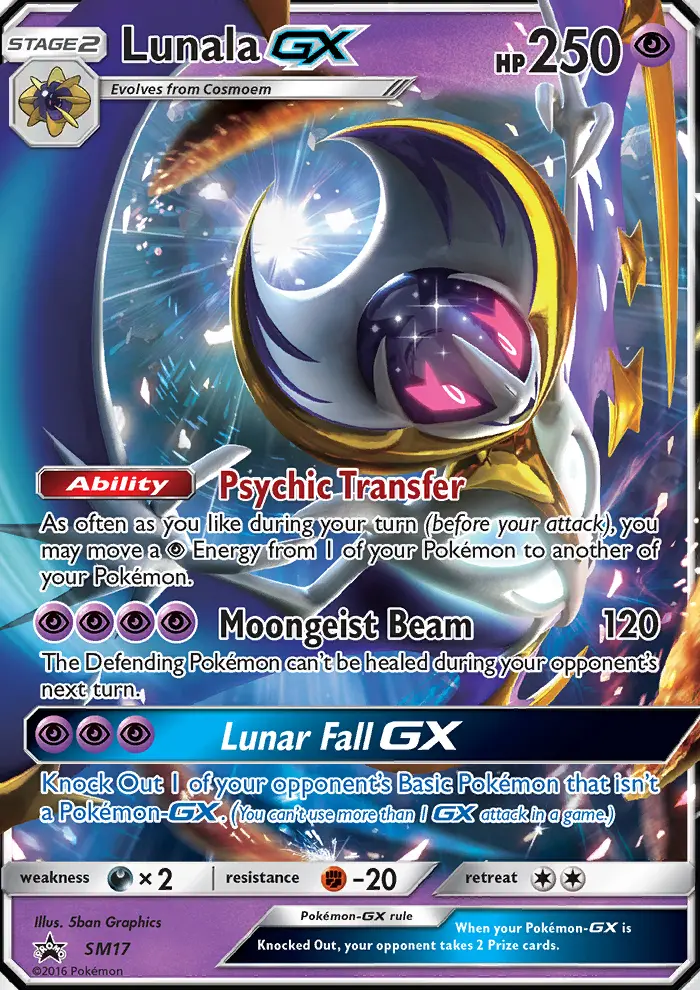 Lunala GX – SL Cartas de promoción SM17