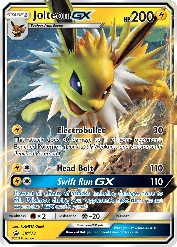 Jolteon GX – SL Cartas de promoción SM173