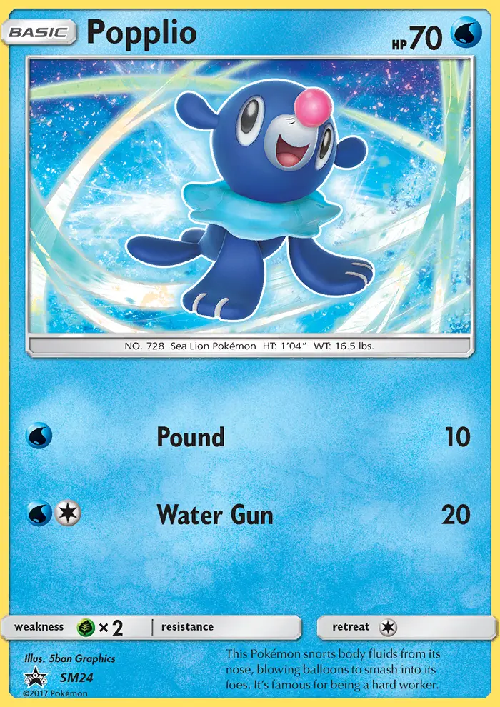 Popplio – SL Cartas de promoción SM24
