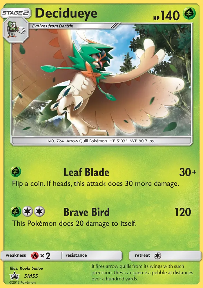 Decidueye – SL Cartas de promoción SM55
