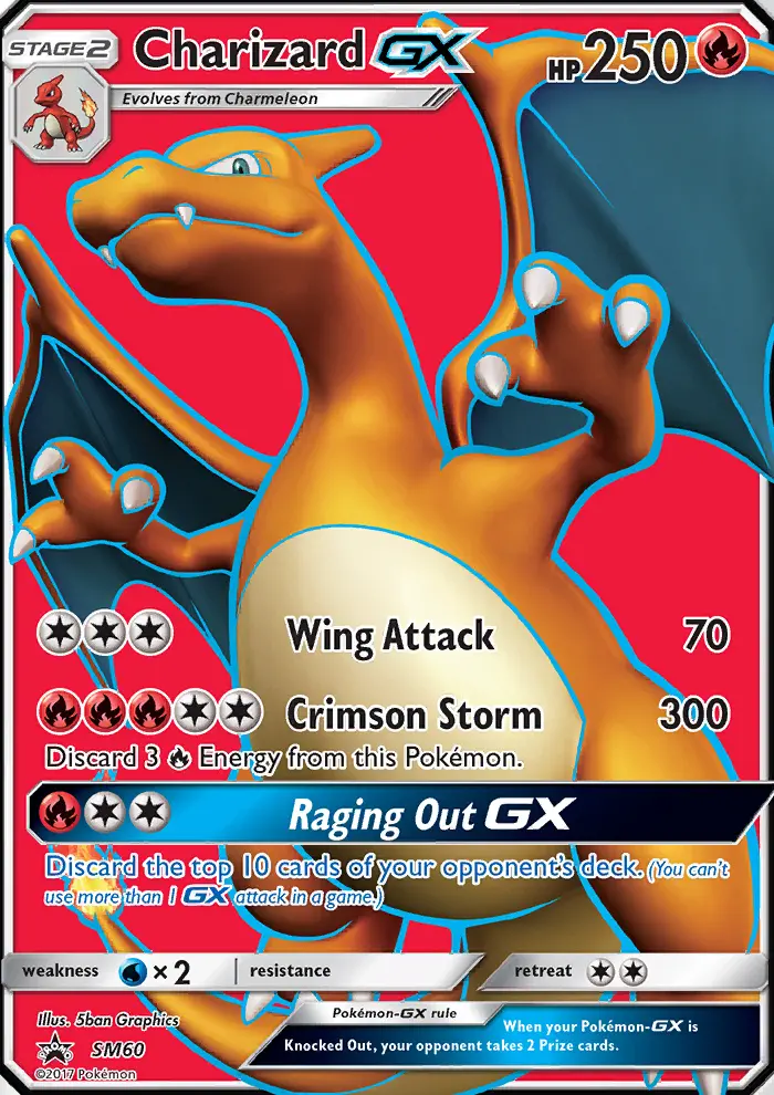 Charizard GX – SL Cartas de promoción SM60