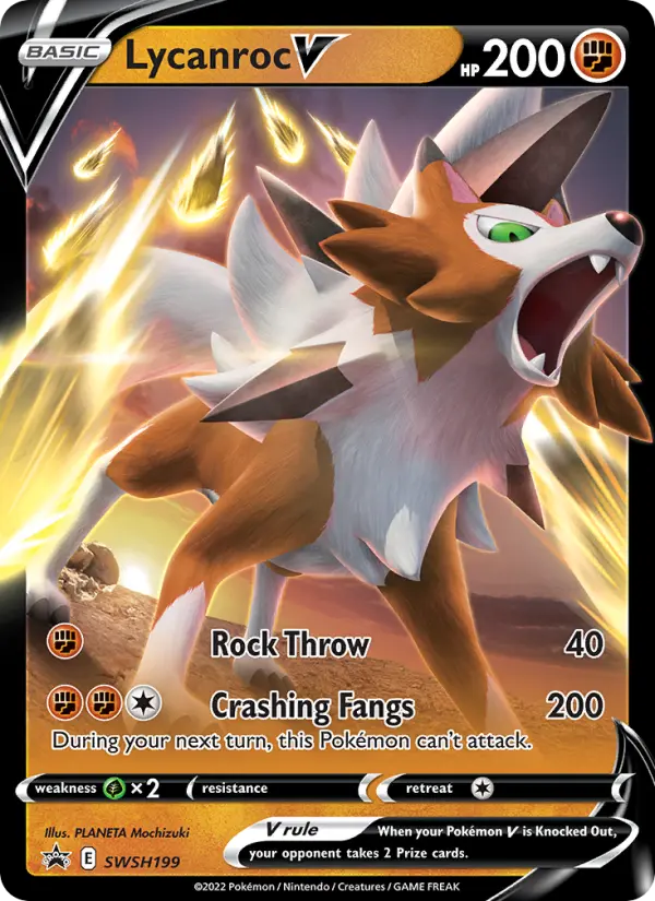 Lycanroc V – Cartas de promoción ESES SWSH199
