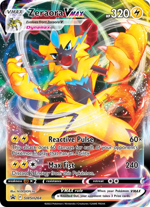 Zeraora VMAX – Cartas de promoción ESES SWSH264