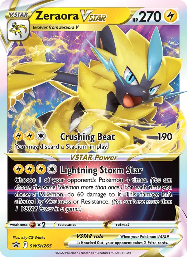 Zeraora V-ASTRO – Cartas de promoción ESES SWSH265