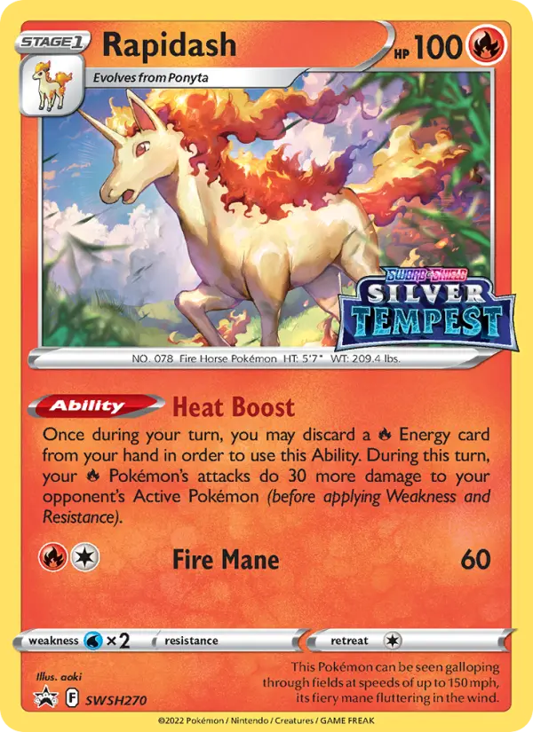 Rapidash – Cartas de promoción ESES SWSH270