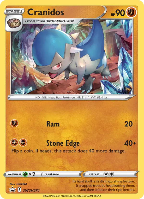 Cranidos – Cartas de promoción ESES SWSH274