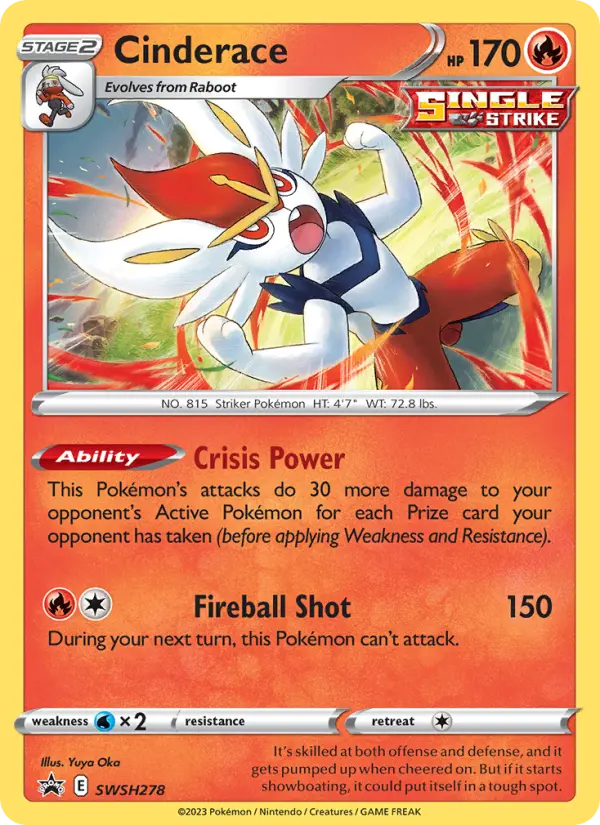 Cinderace – Cartas de promoción ESES SWSH278