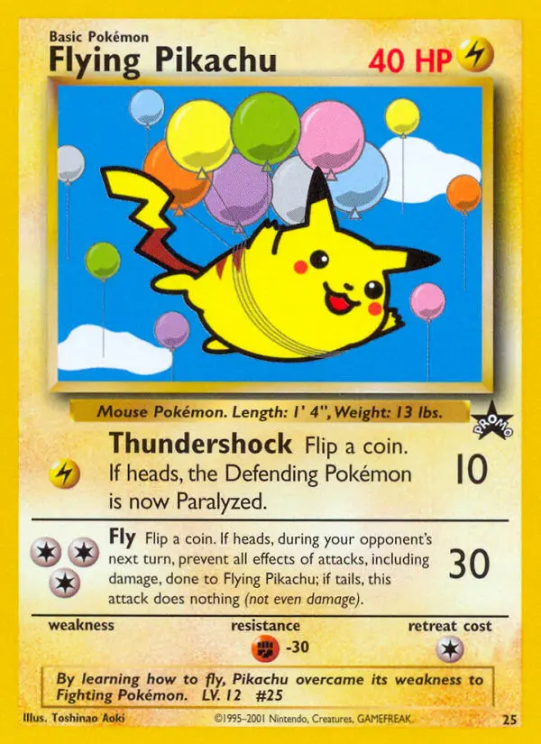 Pikachu volant – Wizards Black Star Promos 25
