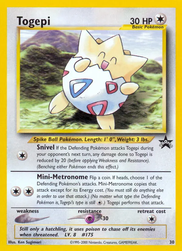 Togepi – Wizards Black Star Promos 30